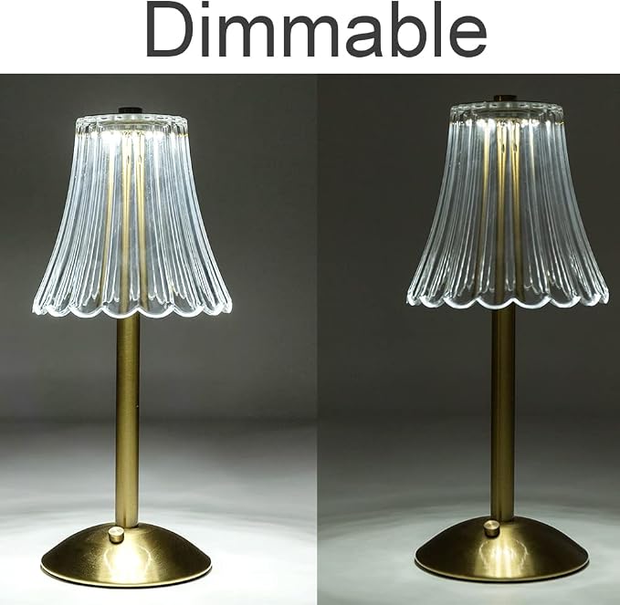 HEQET Cordless Table Lamps for Home, Dining Room, USB Charge 12'' Tall LED - Image 5