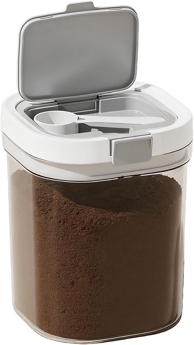 Coffee Storage Airtight Canister -43.9oz Sugar Kitchen Food Storage Jar BPA Free by SZRUNZHU