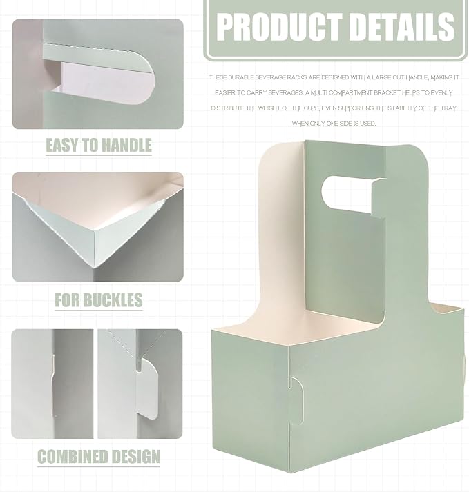 2 Cup Disposable Drink Carrier for Delivery - Image 3