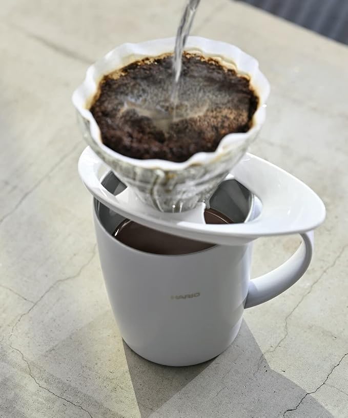 HARIO V60 VDGR-01-B Heat Resistant Glass Transparent Dripper, - Image 3