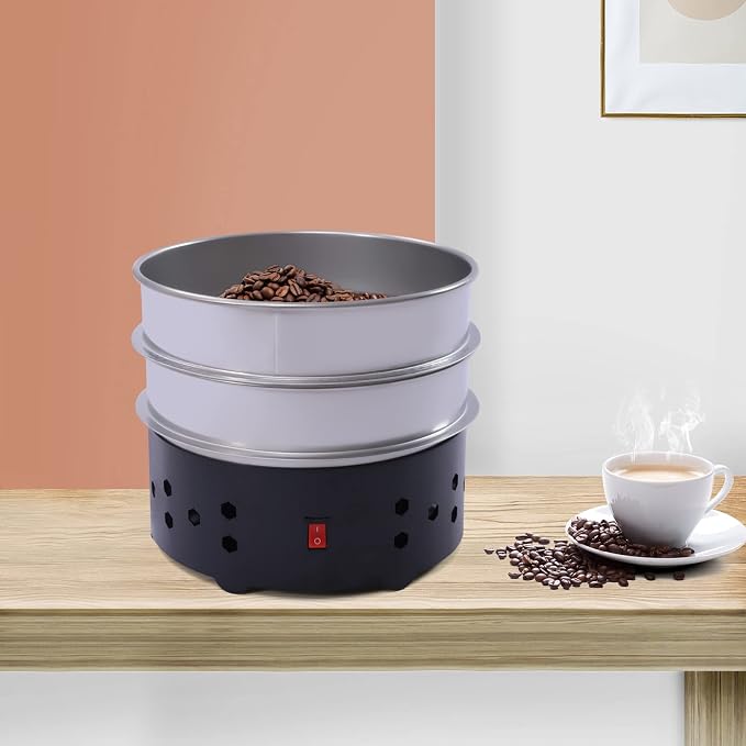 1.3lb Coffee Bean Cooler, Electric Coffee Beans Cooling Machine w/2-Layer - Image 3