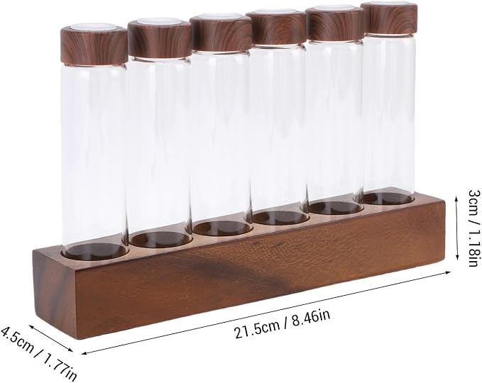 banapoy Single Dose Coffee Bean Storage Tubes, Dosing Glass Vials Tube Display - Image 4
