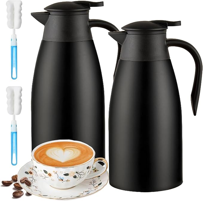 70Oz Thermal Coffee Carafe for keeping hot, Airpot Insulated Carafe Stainless by Tgvasz