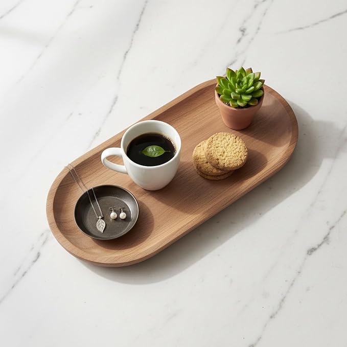 Wood Serving Platters and Trays of Natural Wood - Image 3