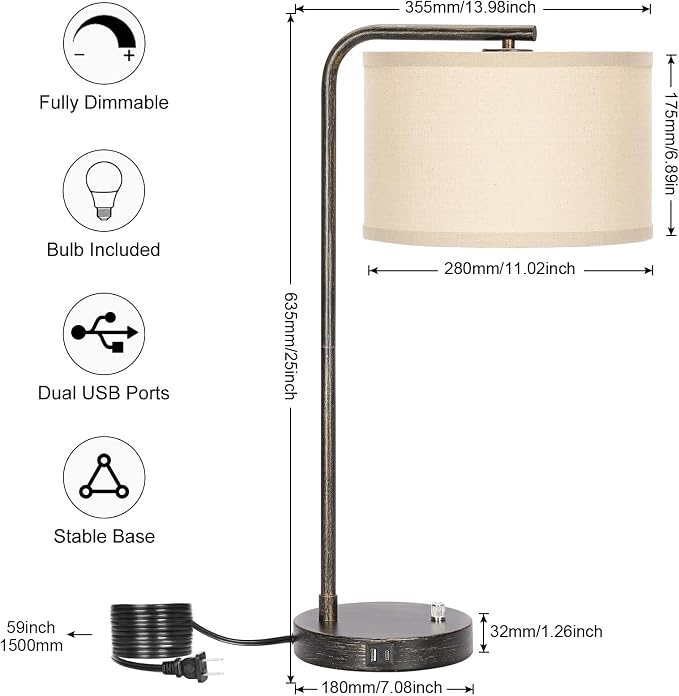 Seaside village Bedside Table Lamp - Image 3
