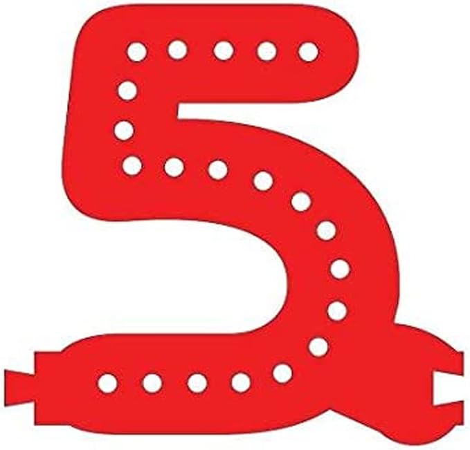 M&T Displays LED Marquee Letter Lights Modular Red Light Up Number Initial - Image 2