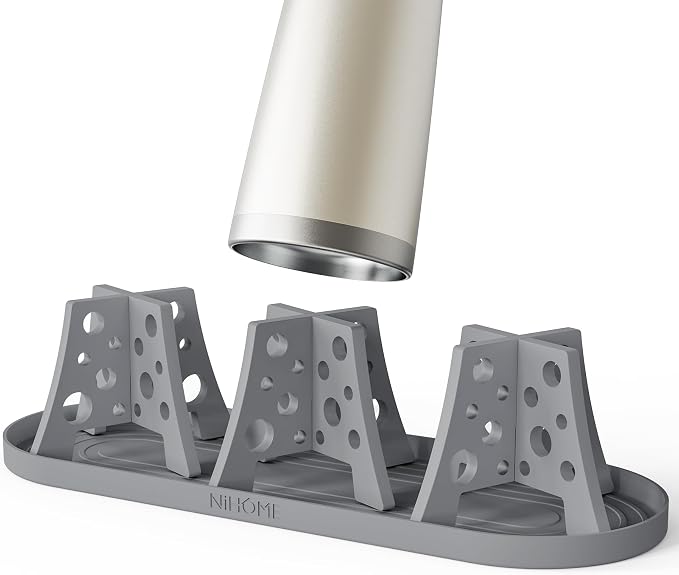 NiHome Silicone Water Bottle Drying Racks Set of 3 by NiHome