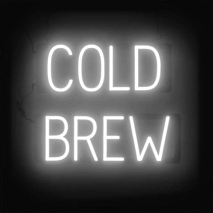 SpellBrite COLD BREW Sign | Coffee Drink-Related Sign by SpellBrite