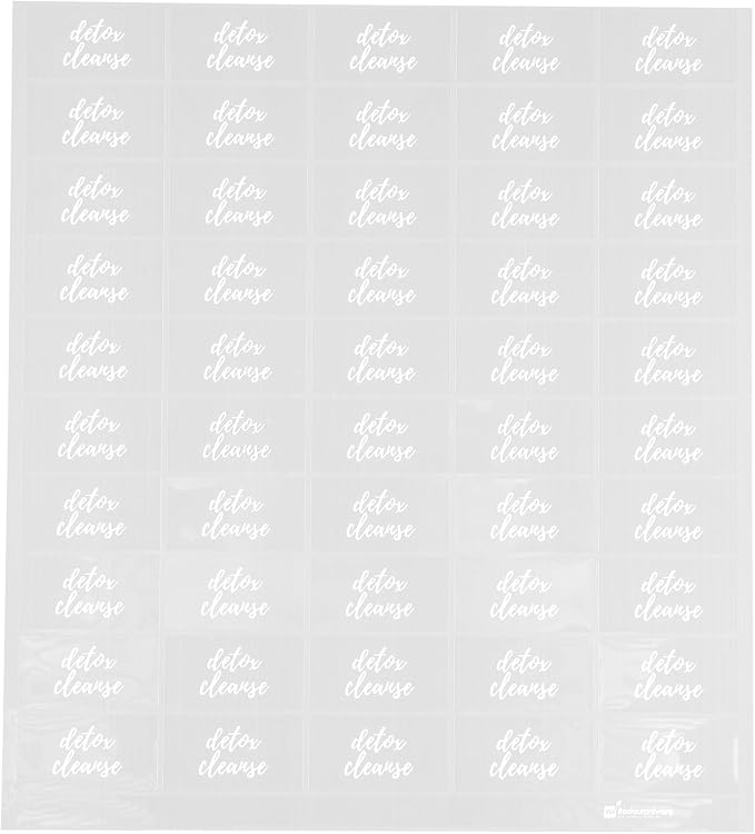 Restaurantware-1.9 x 1 Inch Detox Cleanse Juice Bottle Labels, 100 by Restaurantware