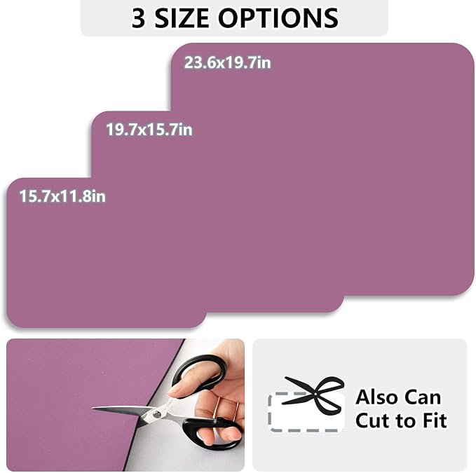 Dark Purple Dish Drying Mat for Kitchen Counter No-slip Rubber Bottom Dish - Image 2