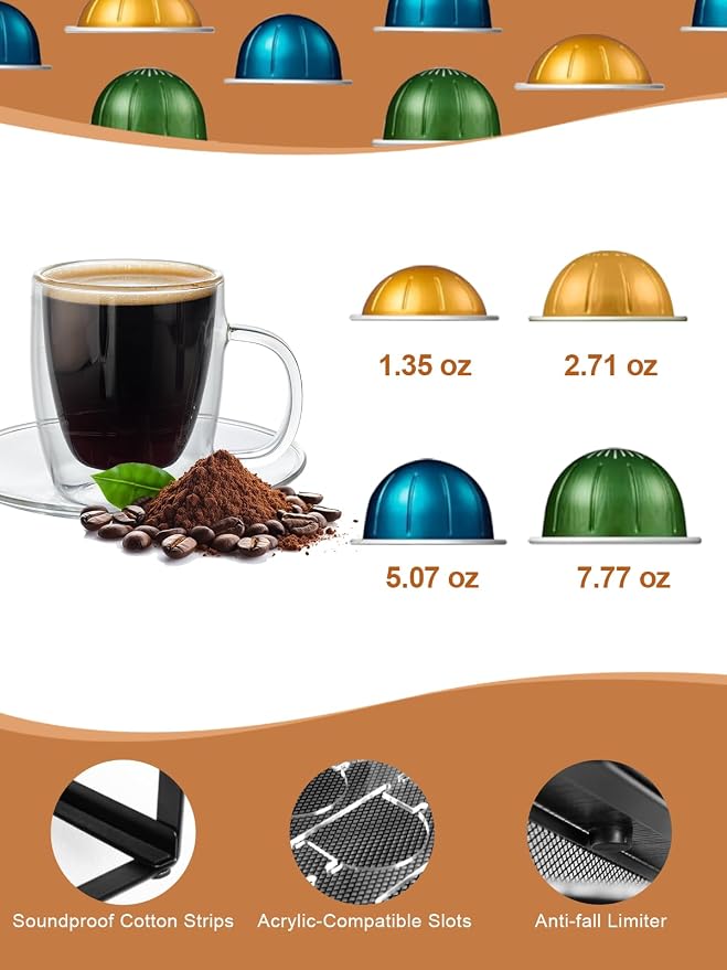 Sedegn Coffee Pod Holder Drawer Organizer Capsules Storage Organizer - Image 5