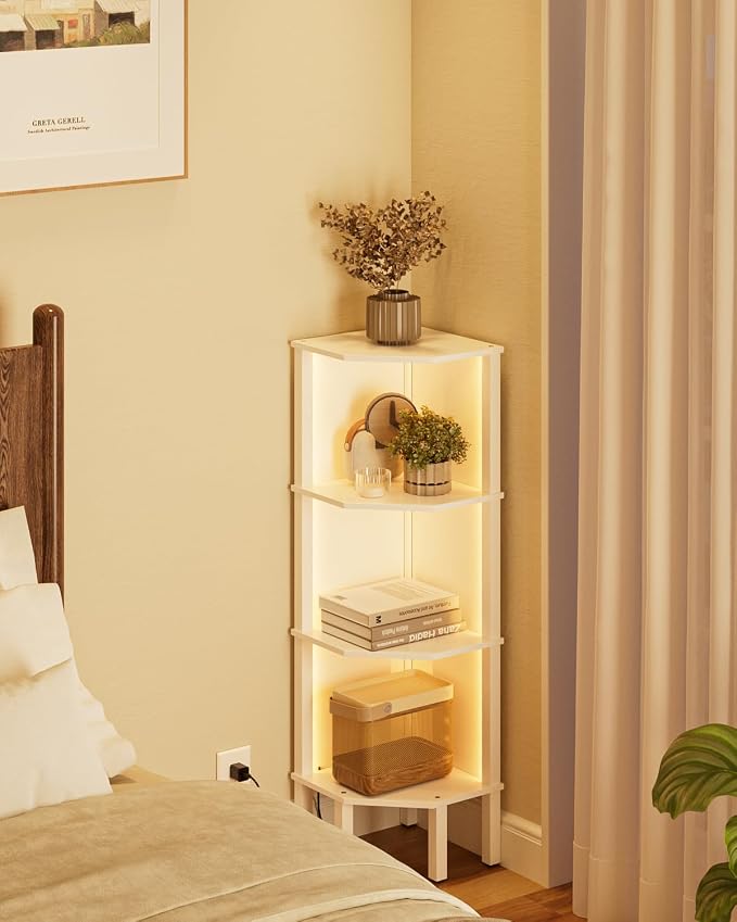 Corner Shelf Stand Corner Bookshelf - Image 5
