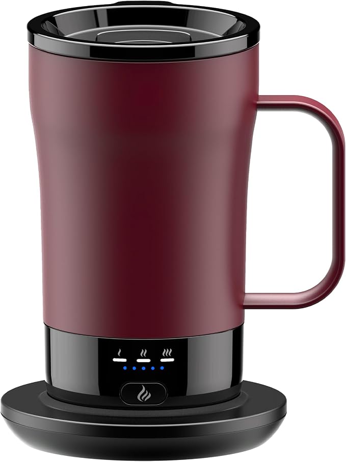 Self-Heating Coffee Mug, 14oz Heated Coffee Mug by PUSEE