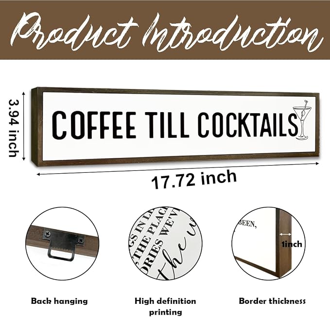 Coffee Decor Signs, Rustic Home Decors - Image 2