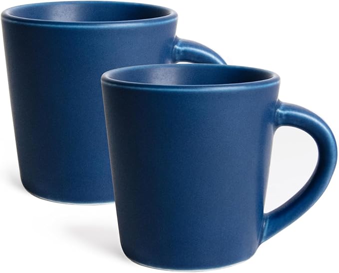 4.2 oz Espresso Cups Set of 2, Ceramic Coffee Mugs Demitasse Cups, Small by YINUOWEI