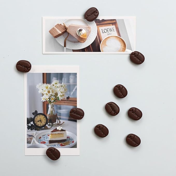 22Pcs Cute Coffee Bean Decor Fridge Magnets, Gift - Image 4