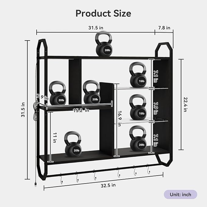 ELECWISH Gaming Floating Shelves - Image 2