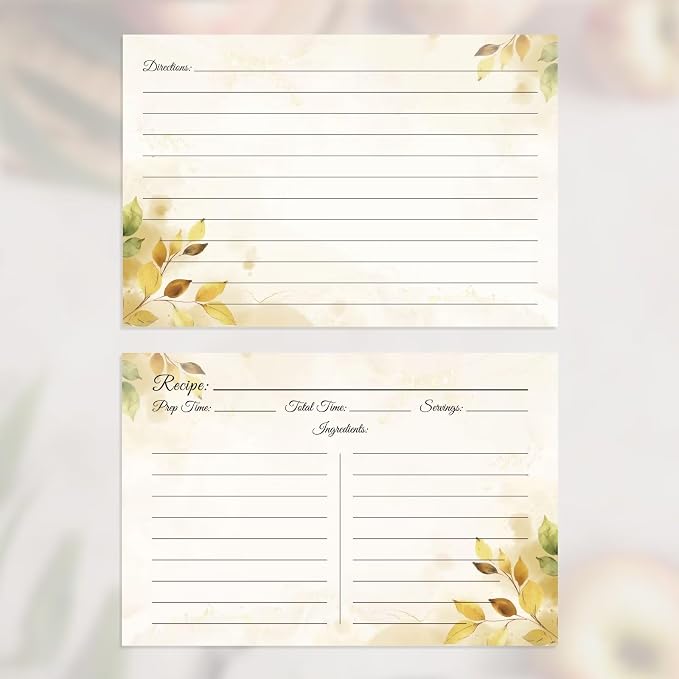 Recipe Cards 4x6, Premium Double-Sided Recipe Cards - Image 4