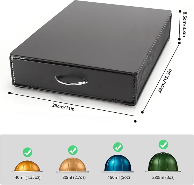 Coffee Pod Holder Drawer, Coffee Capsule Tray Drawer Organizer - Image 3