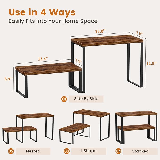 Giikin Kitchen Countertop Organizer, Stackable Corner Counter Shelf - Image 2