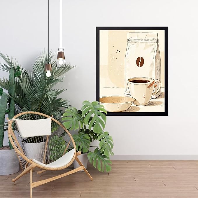 Lawrence Williams Designs Coffee Cup and Beans Poster - Image 4