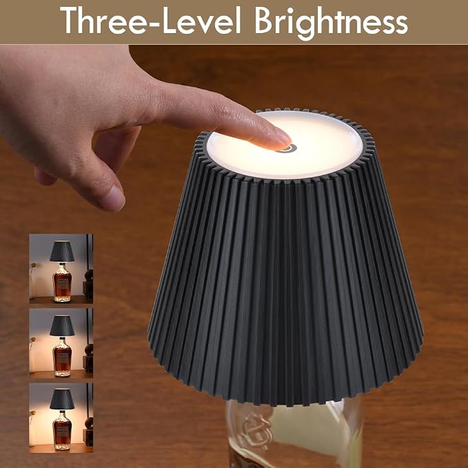 WILIT Wireless Lamp Shades for Liquor Bottle Lights, 3 Level Brightness - Image 3