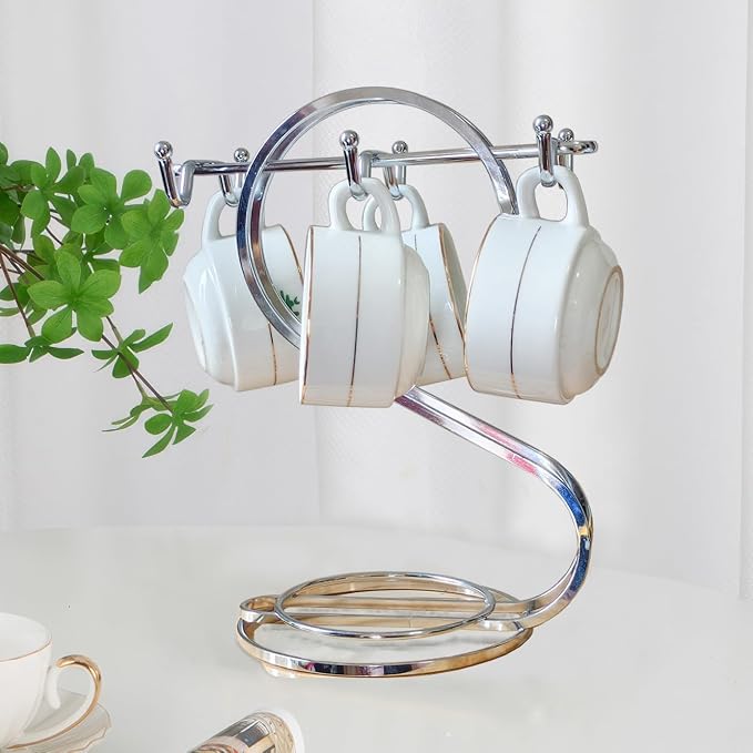 Coffee Mug Holder Metal, Mug TeaCups Holders Countertop, Coffee Mug Tea Cup by FXLYUTXP
