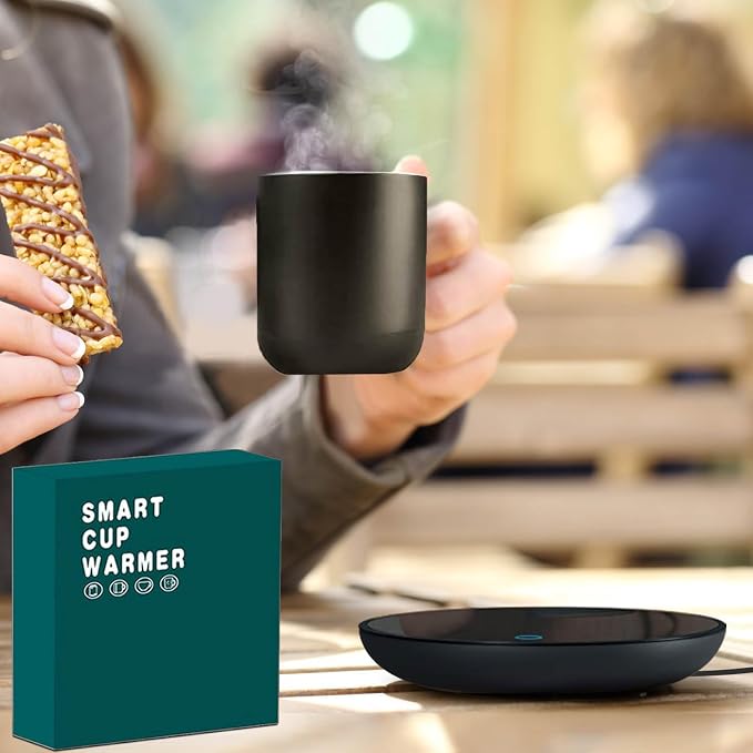 Mug Warmer, Candle Warmer Plate, 2-Temp Settings Coffee Mug Warmer, Portable - Image 8