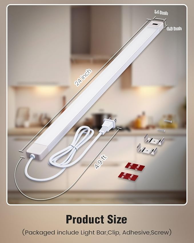 MYPLUS 2Pcs 24 Inch Under Cabinet Lights - Image 5
