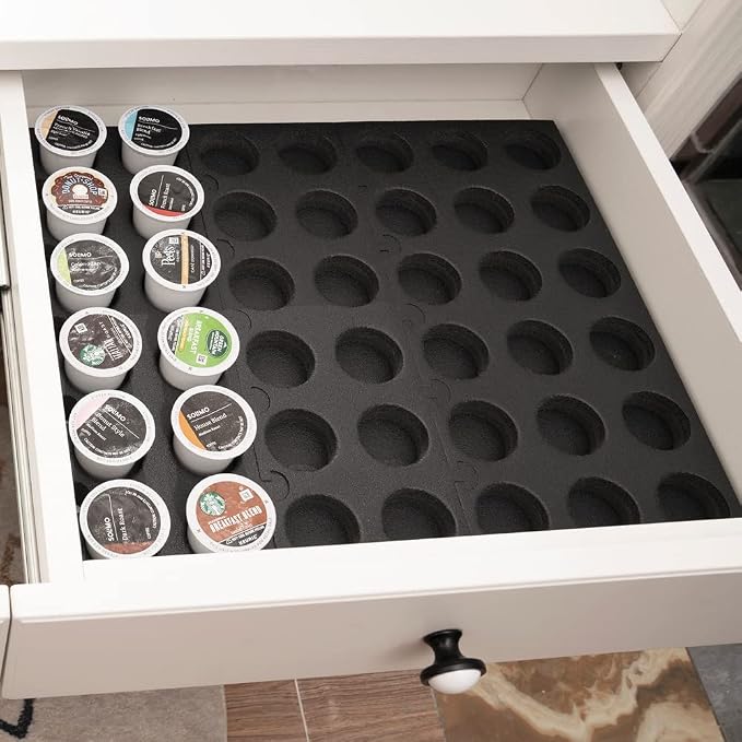 Coffee Pod holder DIY Size Organizer 60 Compatible Tray Drawer Holds by wobivcs