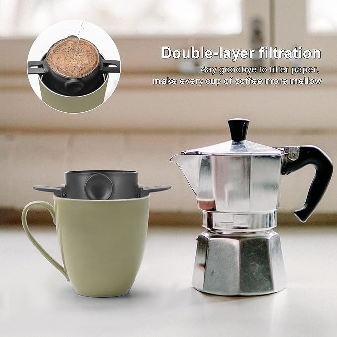 Portable Folding Coffee Filter Reusable Drip Coffee Holder Funnel Baskets - Image 9