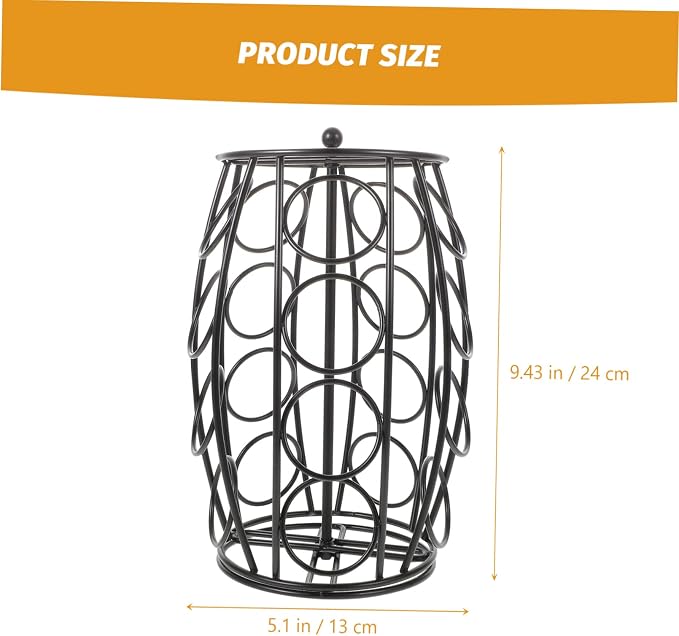 PRETYZOOM Coffee Holder Organizer Metal Storage Rack - Image 4