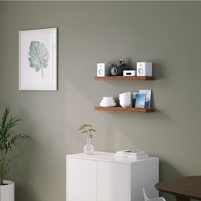 Ballucci Floating Shelf, Wood Wall Shelf - Image 6