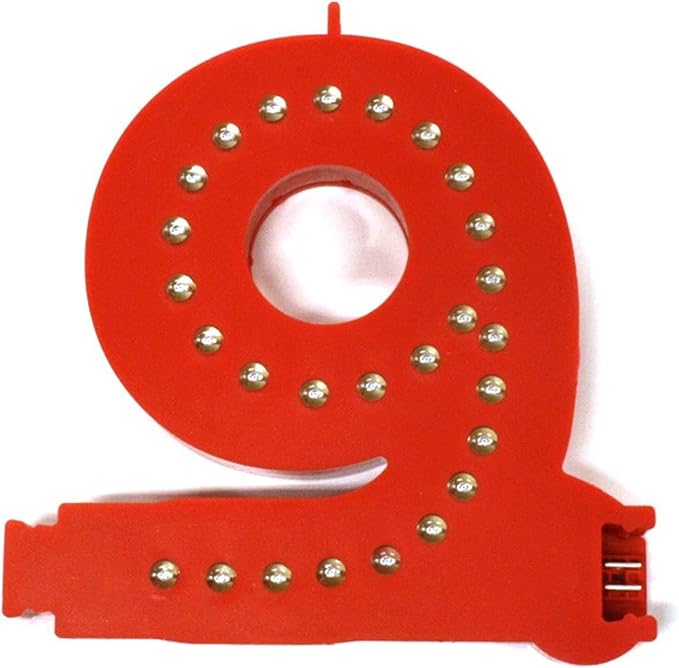 M&T Displays LED Marquee Letter Lights Modular Red Light Up Number Initial by MTDisplays