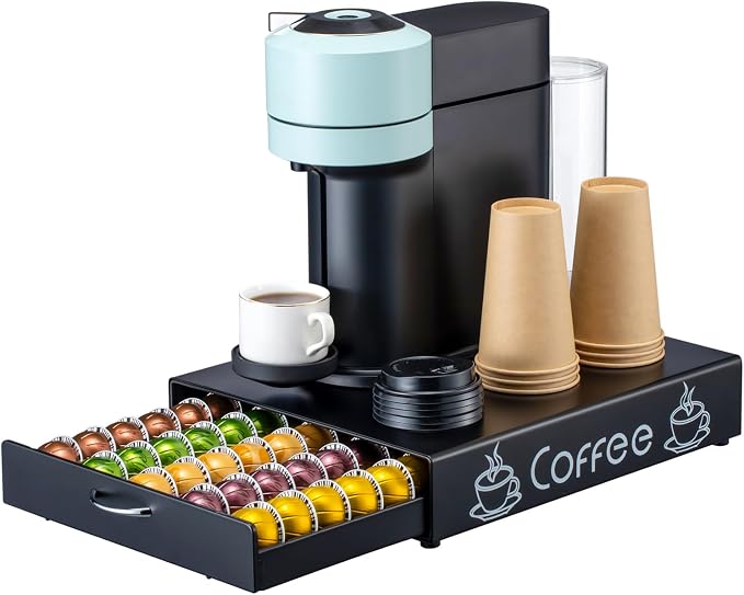 Nespresso Pod Holder Pod Drawer Cabinet Pod Storage Rack by Ricerat