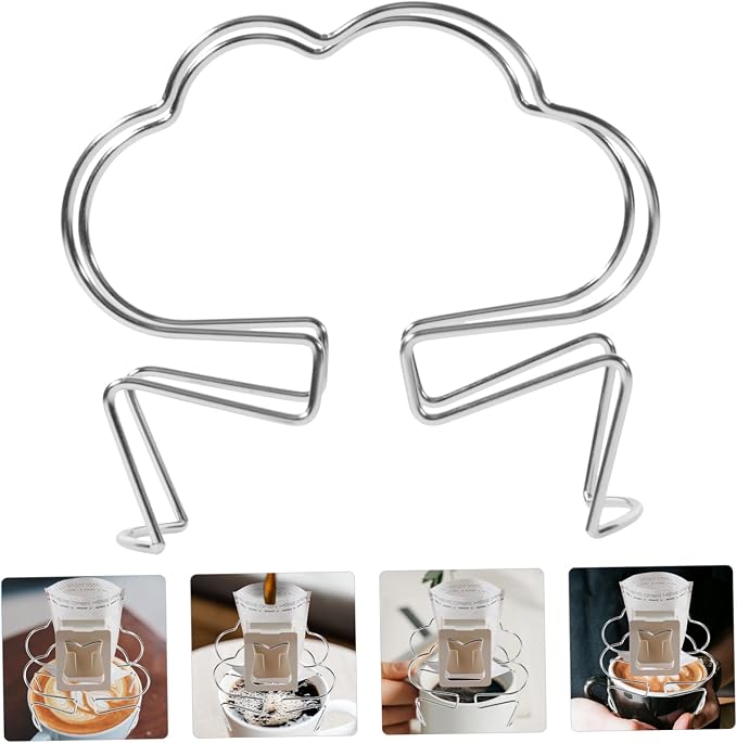 Amosfun Hanging Coffee Filter Bag Holder Lightweight Metal Dripper Stand - Image 4