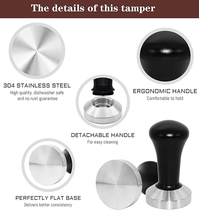 51 mm Coffee Tamper Set Coffee Press - Image 4