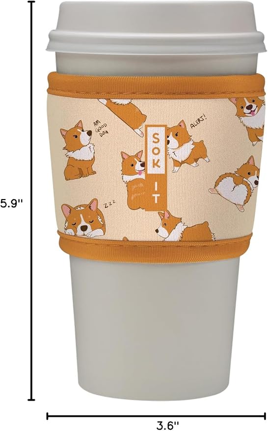 Sok It HotSok Coffee & Tea Reusable Insulated Neoprene Cup Sleeve - Image 6