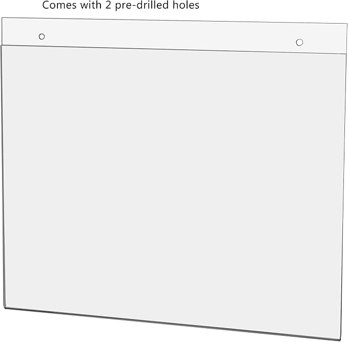 5 Pack Wall Mount Sign Holder for 11 x 8.5 Inch Classroom Schedules and Campus - Image 7