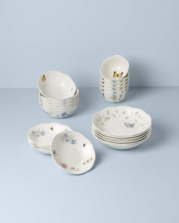 Lenox Dinnerware Set, Butterfly Meadow 24-Piece Bowls Set, Service - Image 5