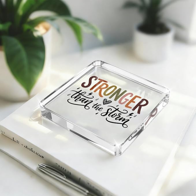 Christian Gifts for Women Men Desk Decor, Boho Inspirational Religious Acrylic - Image 3
