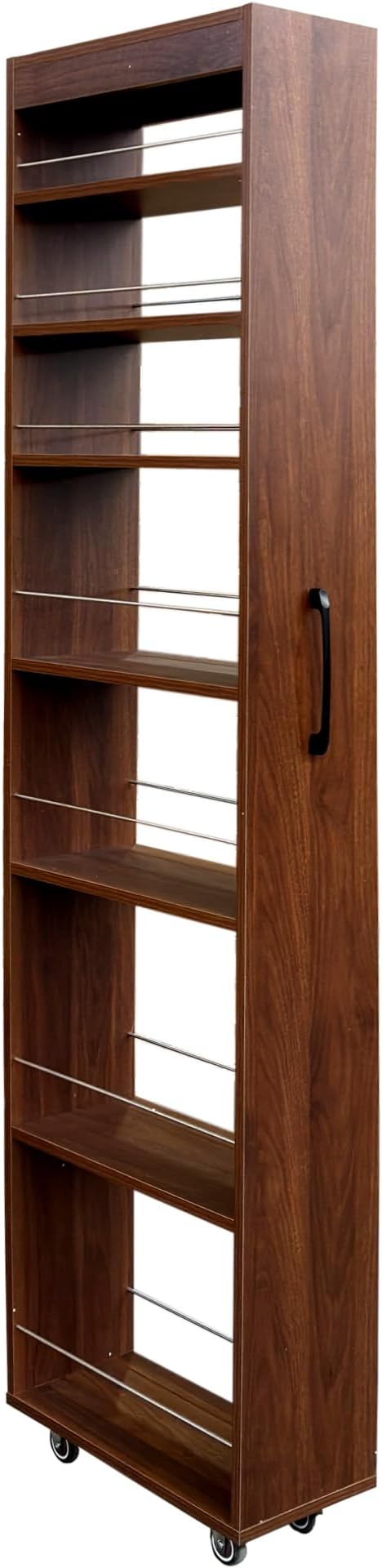 KEIKI 7 Tier Pull-Out Kitchen Pantry Storage Cabinet, Spice Rack Next to Fridge - Image 4