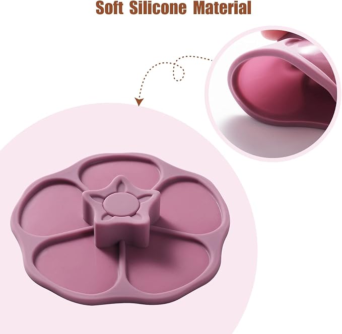Petal Silicone Cup Covers ， Multicolored Silicone Lids - Image 3