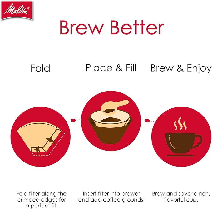 Melitta #2 Unbleached Coffee Filters, Natural Brown, Flavor Enhancing Coffee - Image 8