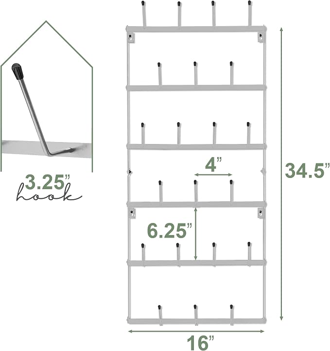 Sorbus Mug Rack for Wall - Image 6
