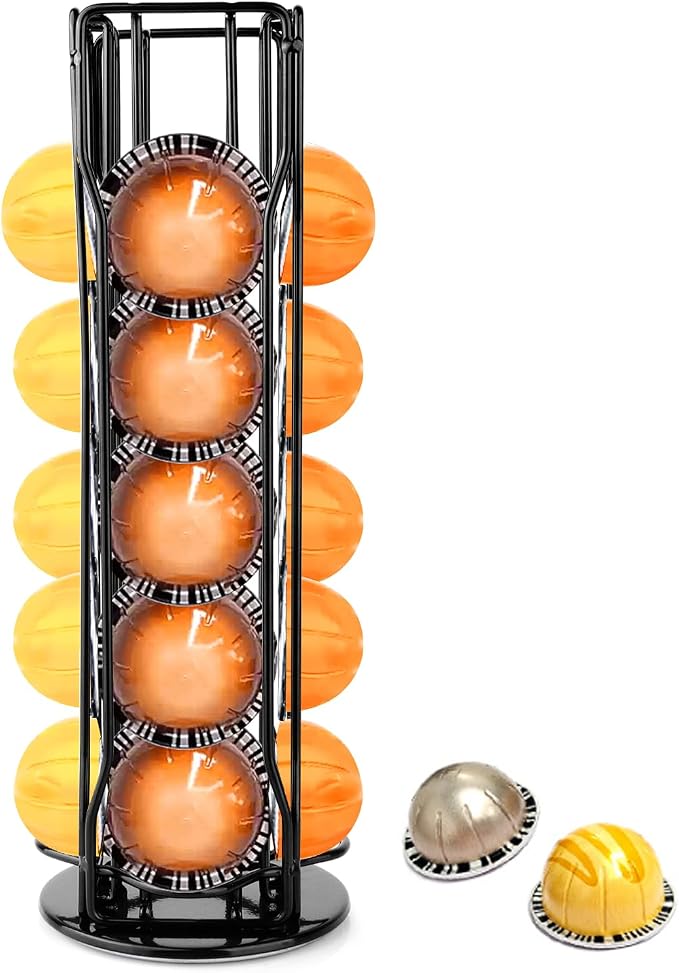 Coffee Pod Stand Holder for Nespresso Vertuoline 20 Pods, Coffee Bar Vertuo Pod by Pluzluce
