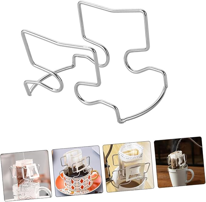 ULTECHNOVO 3sets Hanging Ear Coffee Filter Bag Holder Drip Rack - Image 7