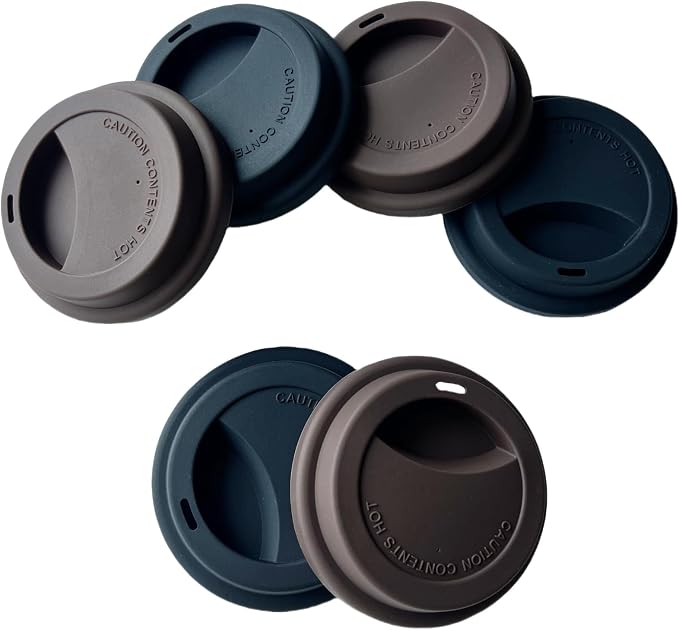 Silicone Cup Covers, Reusable Silicone Lids by NumRealmNumberIDTagsLabels