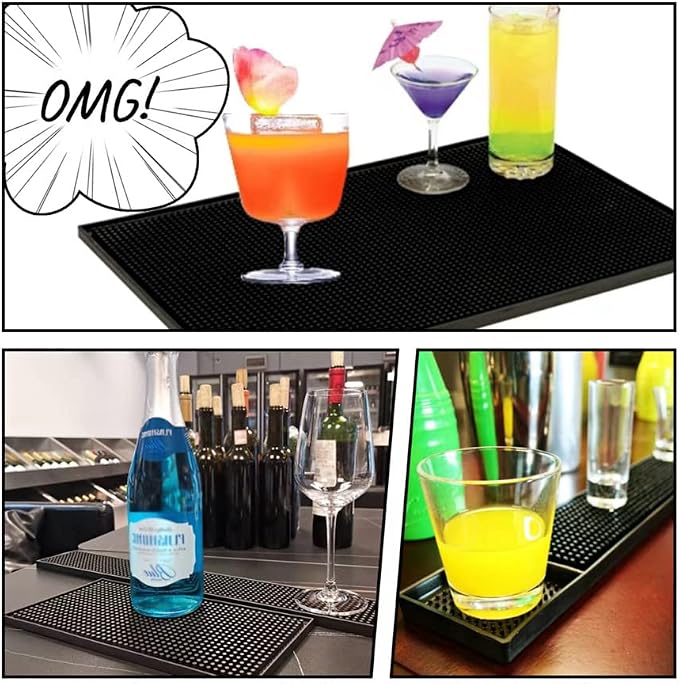 Bar Mat 4Pack IMIYOKU 0.3" Thick Durable Bar Mat - Image 5