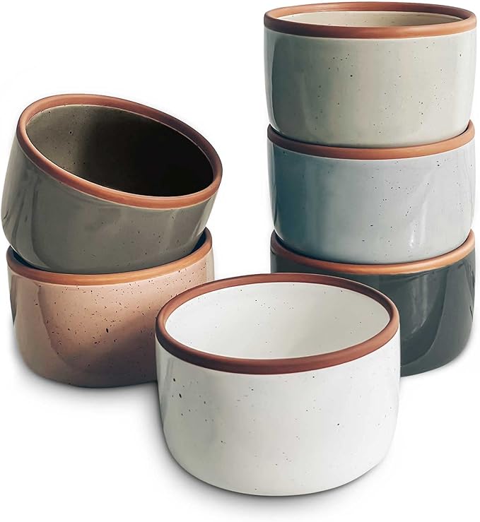 Mora 6oz Ceramic Ramekins, Creme Brulee, Ice Cream by MORA